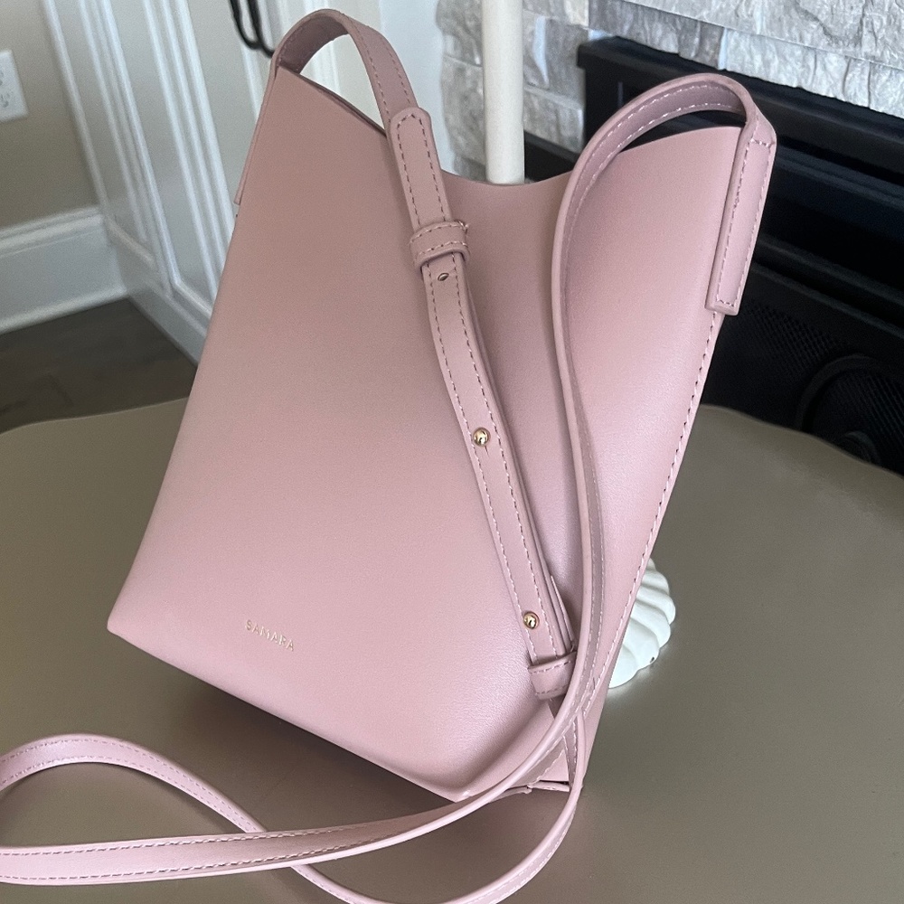 Samara Medium Blush Shoulder Bag - Picture 11 of 13